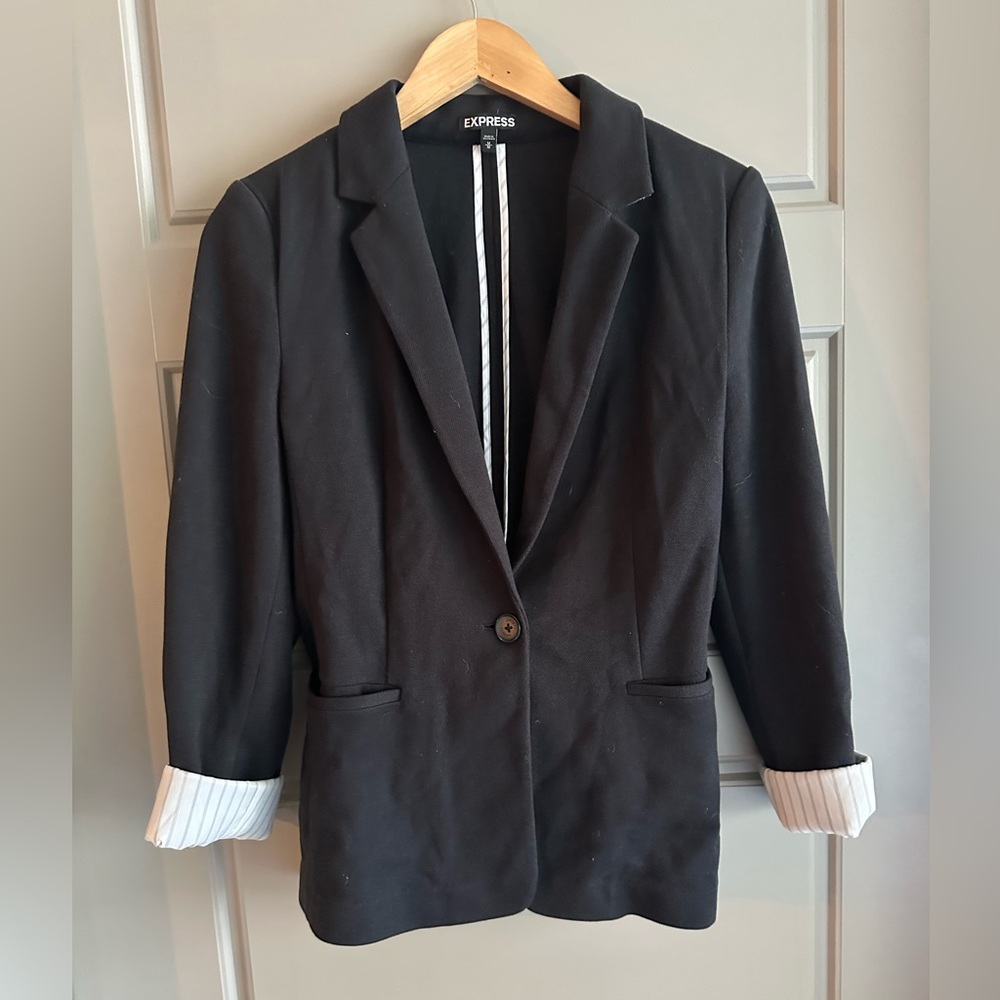 Express Black Womens Blazer